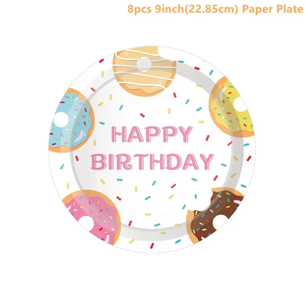 Taoup 10 шт. кремообразные изделия из смолы для украшения пончиков вечерние принадлежности для вечеринок на день рождения детский Декор для душа DIY ремесла для телефона - Цвет: Donut Plates 9inch