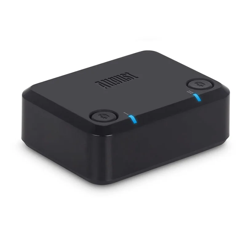 Черный AptX с низкой задержкой оптический аудио Bluetooth передатчик для ТВ беспроводной аудио адаптер для двойных наушников или динамиков MR270 - Цвет: Черный