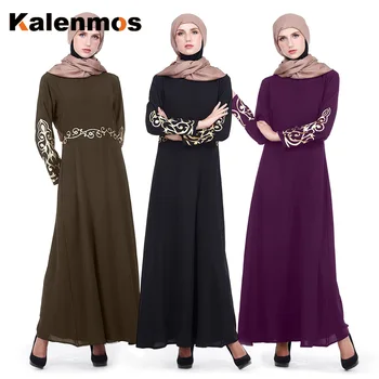 Kalenmos 2020 Bronzing Long Dress Women Abaya Muslim Arab Dresses Evening Turkey Dubai Hijab Robe Moroccan Kaftan Arabic Clothes Buy At The Price Of 16 41 In Aliexpress Com Imall Com