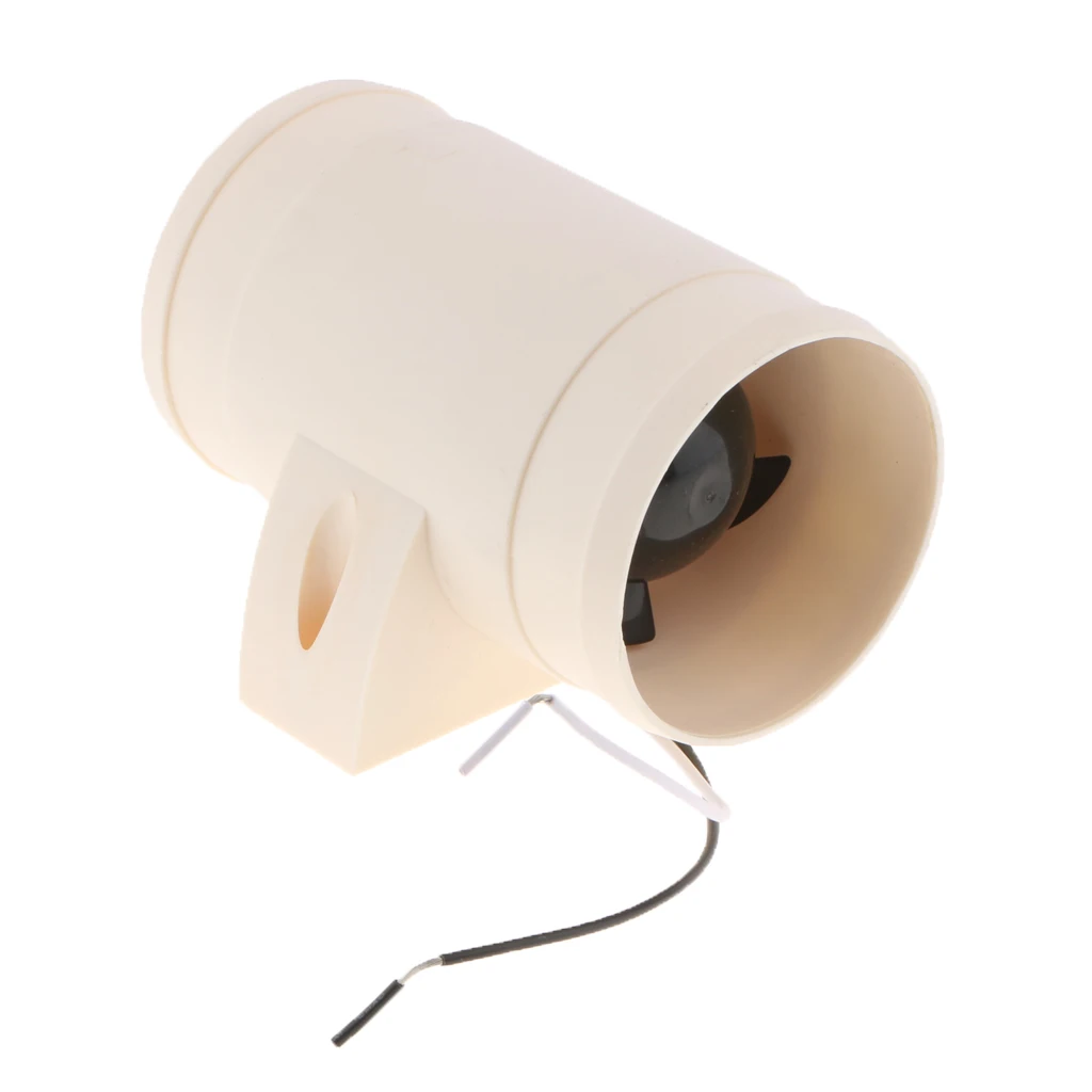 Marine Electric Turbo in Line Bilge Blower Cabin Ventilation 3 inch 76mm Diameter 12V - Waterproof - White