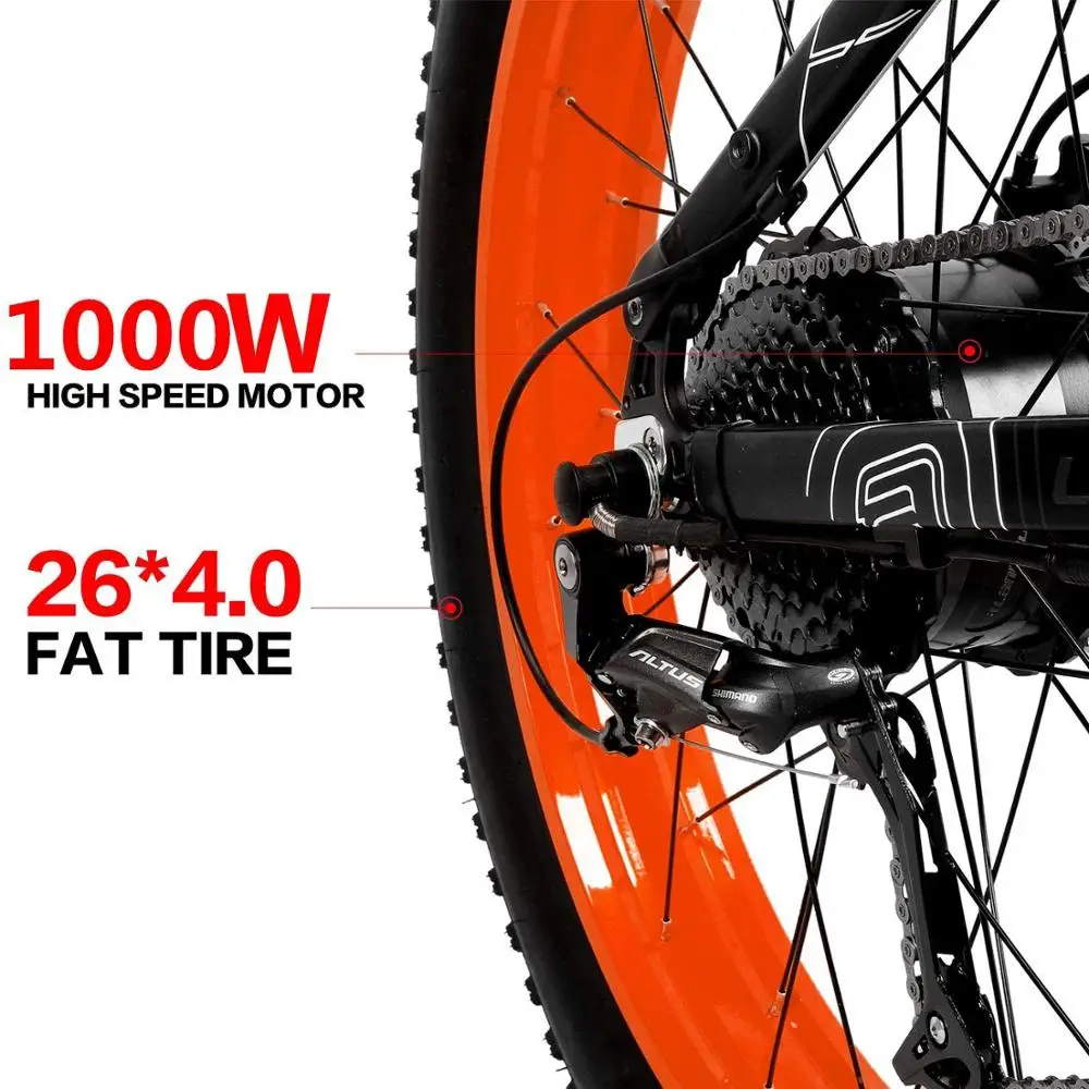 LANKELEISI Ebike with 26'' 48V 1000w Big Power Folding Electric Bike14.5A Li-ion Battery Fat Tire Electric Bicycle Upgraded Fork LANKELEISI Ebike with 26'' 48V 1000w Big Power Folding Electric Bike14.5A Li-ion Battery Fat Tire Electric Bicycle Upgraded Fork