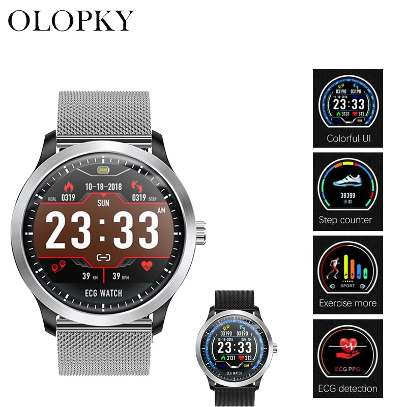 

N58 2020 New Smart Band ECG PPG Smart Watch Men IP67 Waterproof Sport Watch Heart Rate Monitor Blood Pressure Fitness Bracelet