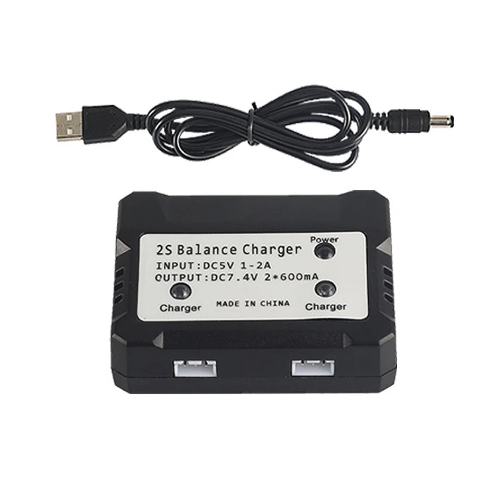 Обновленная батарея 2700mah для Wltoys 12428 12423 RC четырехколесный RC автомобиль 7,4 v Lipo батарея для Feiyue 03 Q39 RC запчасти зарядное устройство - Цвет: Темно-бордовый