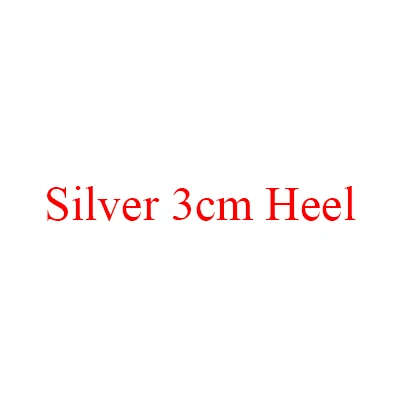Silver 3cm Heel Туфли-лодочки на платформе и высоком каблуке 14 см; женская свадебная обувь; цвет красный, серебристый; обувь с круглым носком для свадебной вечеринки; женская обувь - Цвет: Silver 3cm Heel