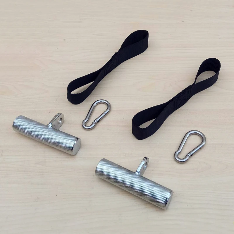 

Metal Horn Handle Grip Gym Home Fitness Heavy Duty Barbell Deadlift T-bar Strength Workout Weightlifting Pull Up Hand Attachment