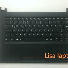 Для lenovo верхний чехол Q 80t8 FP w/KB tr C-Cover с клавиатурой черный с тачпадом E42 с отпечатком пальца 5CB0M31893