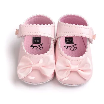 

classic princess baby shoes Multicolor bowknot reflective tape soft bottom anti-slip toddler shoes infant child first walker