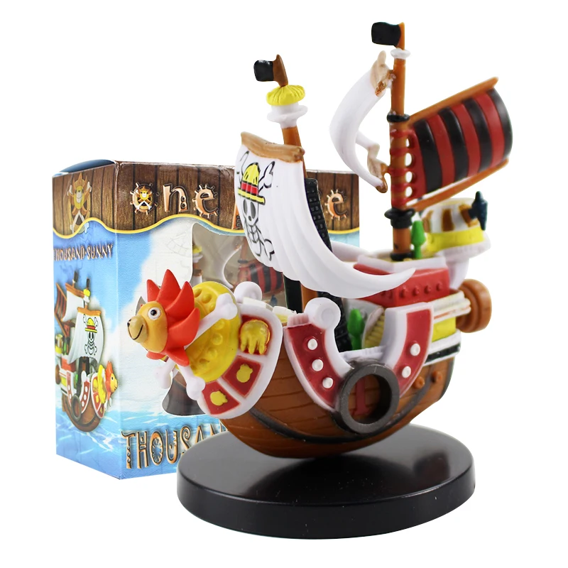 

10cm Anime One Piece Thousand Sunny Pirate Ship Straw Hat Pirates Boat Figure Decoration Doll Model Toys For Gift