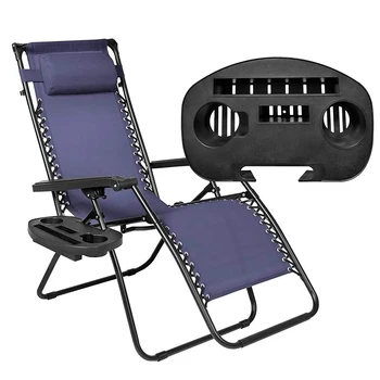 

Universal Chair Cup Holder Large Replace Tray With Slot Snack Tray For Lounge Chairs Outdoor Chair Accessories Portable Holder