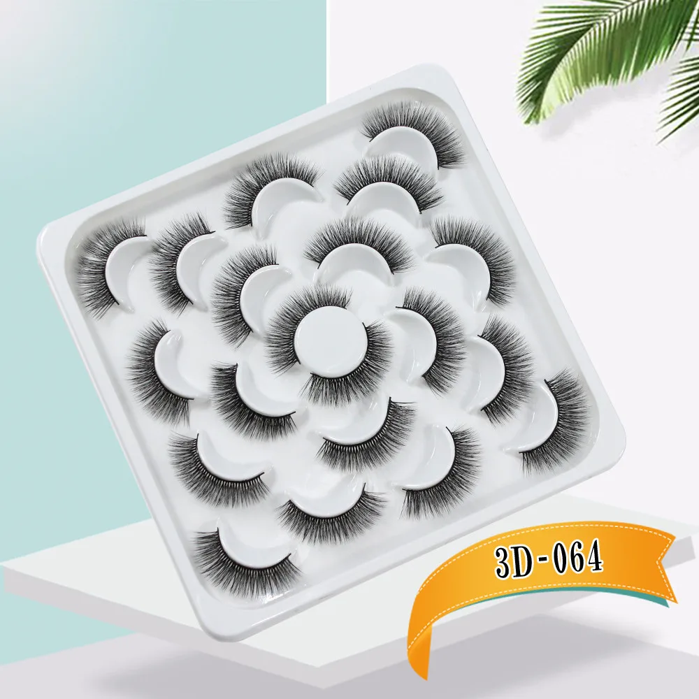 

5 pairs 5D Mink Eyelashes Natural False Eyelashes Lashes Soft Fake Eyelashes Extension Makeup Wholesale