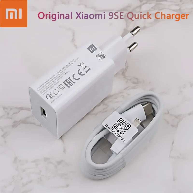 Xiaomi Redmi Note 9 9S Fast Charger QC3.0 18W Quick Charge Adapter Type C for Mi 9 10 9T Poco F2 Pro X2 X3 Redmi Note 7 8 9 Pro charger 100w Chargers