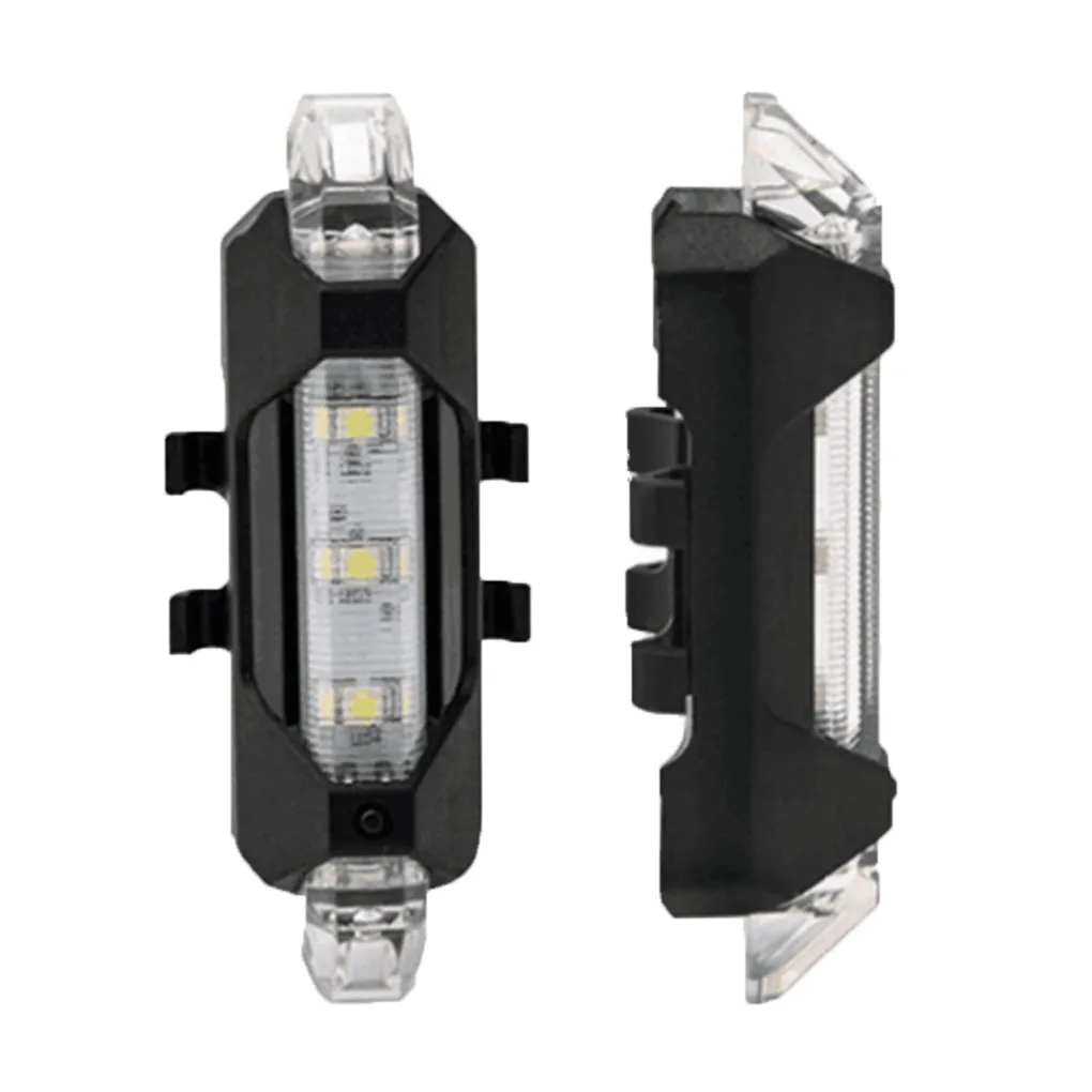 Портативный велосипедный светильник, перезаряжаемый светодиодный задний светильник USB, задний светильник, предупреждающий о безопасности, велосипедный светильник, задний светильник