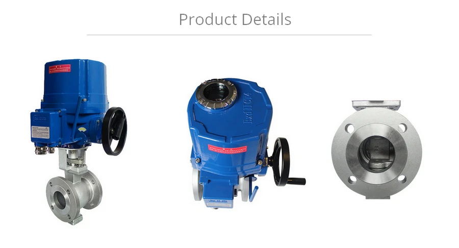 2'' Explosion proof Motorized ANSI Flanged End V Port Ball Valve Modulating Type 4-20mA Stainless Steel 304 ANSI Flange 150LB