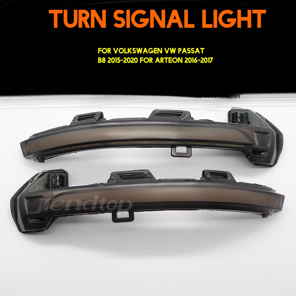 

For Volkswagen VW Passat B8 For Arteon Flowing Turn Signal Light LED Side Wing Rearview Mirror Dynamic Indicator Blinke