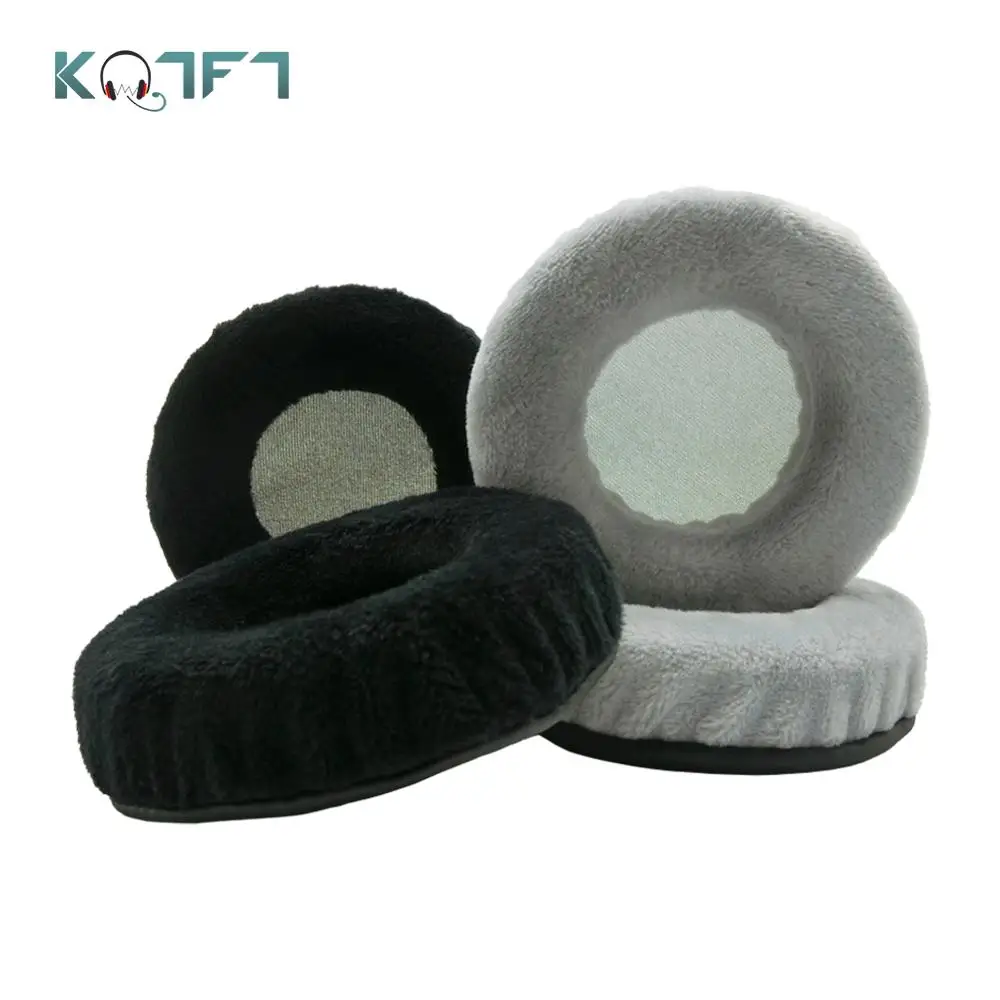 KQTFT 1 Pair of Velvet Replacement Ear Pads for Panasonic TECHNICS RPHT161 RPHT160 Headset EarPads Earmuff Cover Cushion Cups