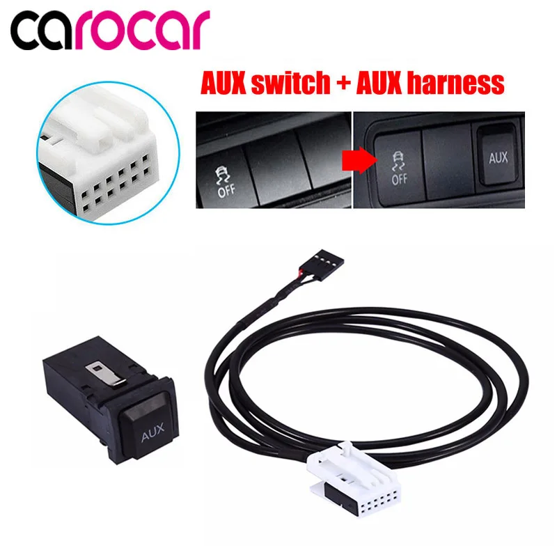 Carocar Автомобильный USB AUX кабель USB аудио адаптер RCD510 RNS315 для VW Passat B6 B7 Golf 5 MK5 Golf 6 MK6 GTI Jetta 5 MK5 CC