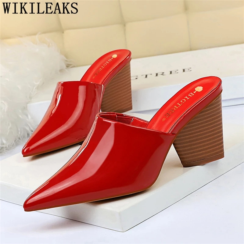 red designer heels