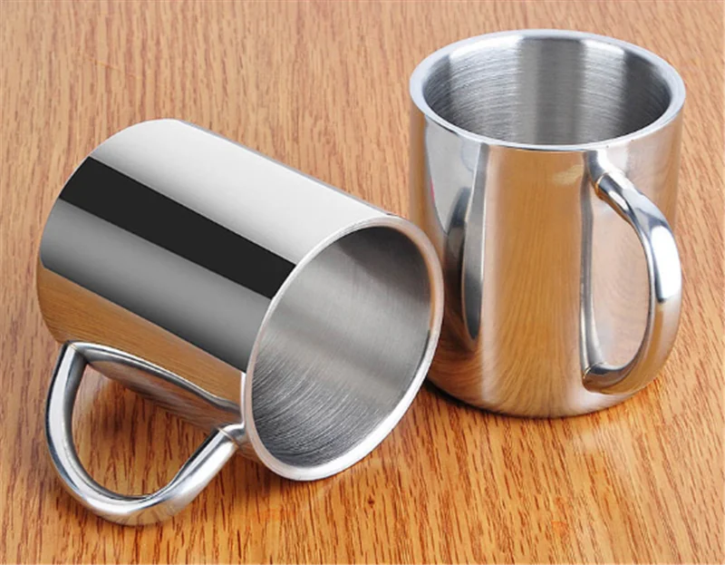304 Stainless Steel Cup Portable Vacuum Insulation Mug with Lid Outdoor Travel Water Jug Coffee Tea Milk Flask Home Office Cups