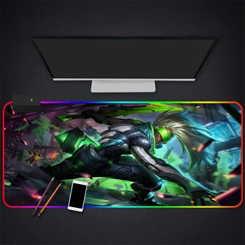

Anime LOL League Of Legends RGB Gaming Mouse Pad Gamer Computer Mousepad Backlit Mause Large Desk Keyboard LED Mice Mat