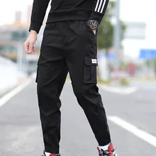 Мужские комбинезоны, брендовые, с несколькими карманами, японские хлопковые свободные длинные штаны, мужские хип-хоп повседневные штаны, осенние и зимние