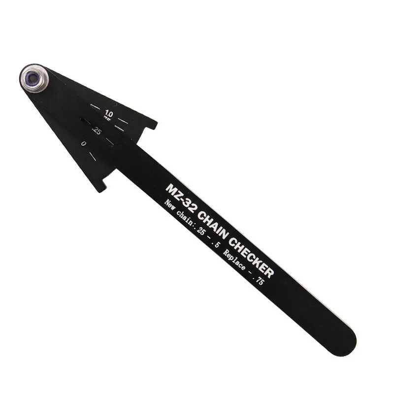 Road Bicycle Chain Measuring Indicator Multi-functional Aluminum Alloy - Цвет: Black