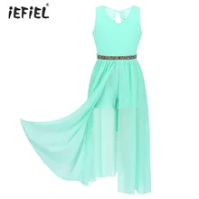 Новинка; комбинезон без рукавов с v-образным вырезом для девочек; детское платье макси для принцессы; платье для танцев и дня рождения; праздничная одежда для особого случая