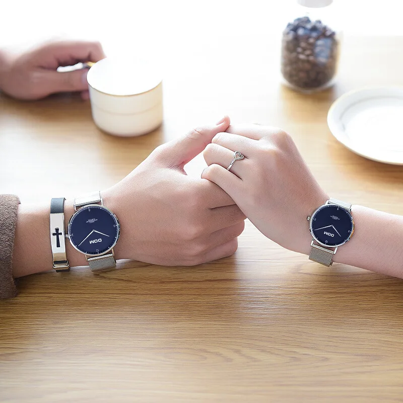 

DOM (Dom) Genuine Product Fashion Ladies' Watch Fashion Mesh Belt Quartz Watch Simple Watrproof Watch