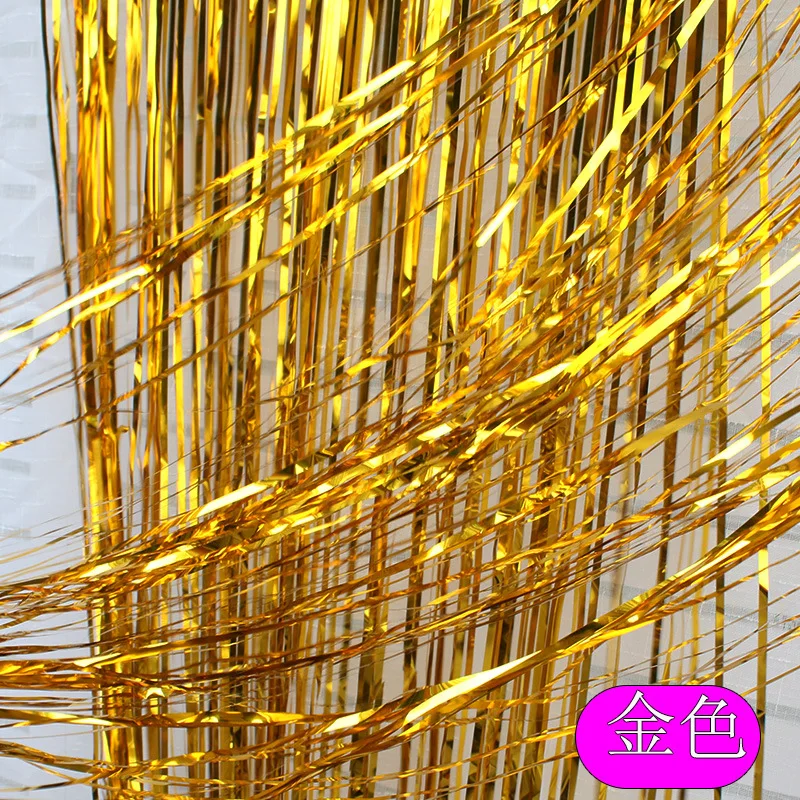 1 м 2 м 3 м золотой розовый радуга блесток фон фольга бахрома занавеска с блестками день рождения дождь для украшения для девочек взрослых юбилей - Цвет: gold