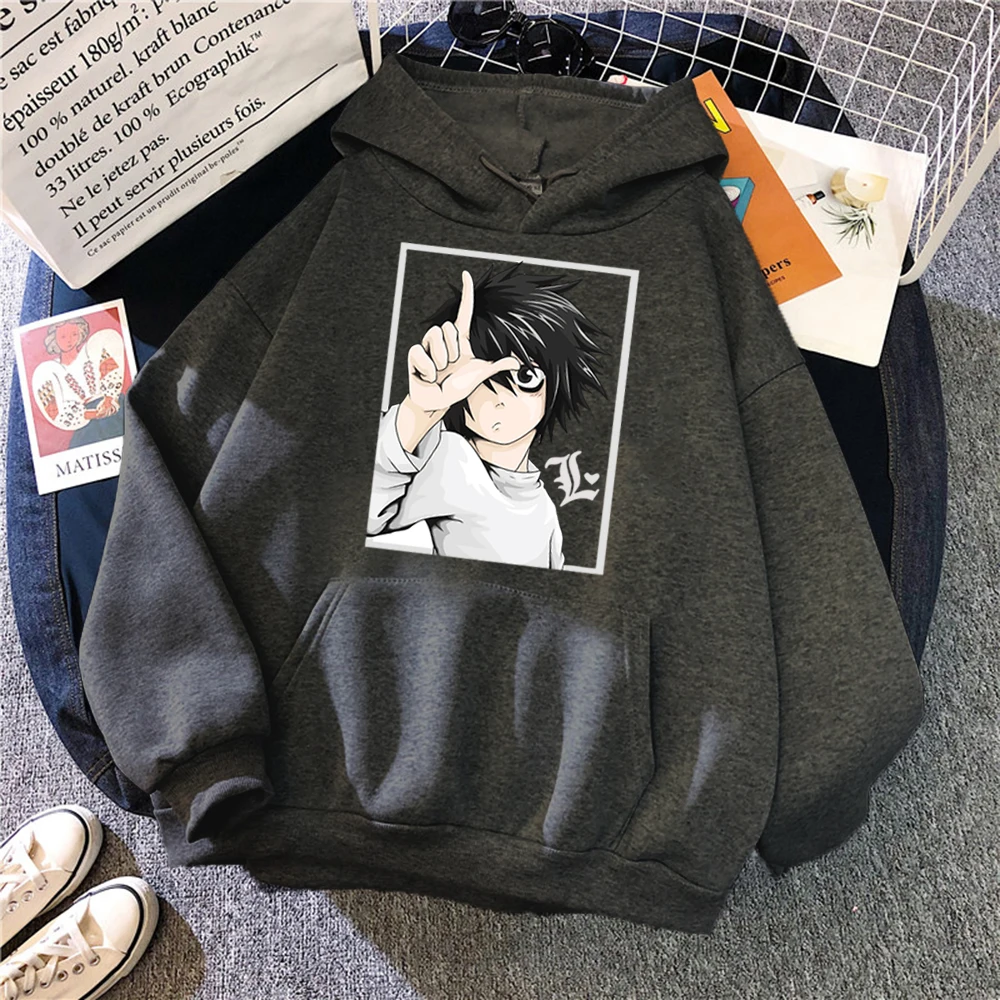 Anime Sweatshirt Death-Note Hoodie Male Tracksuit Mens Streetwear Motorcycle High-Quality