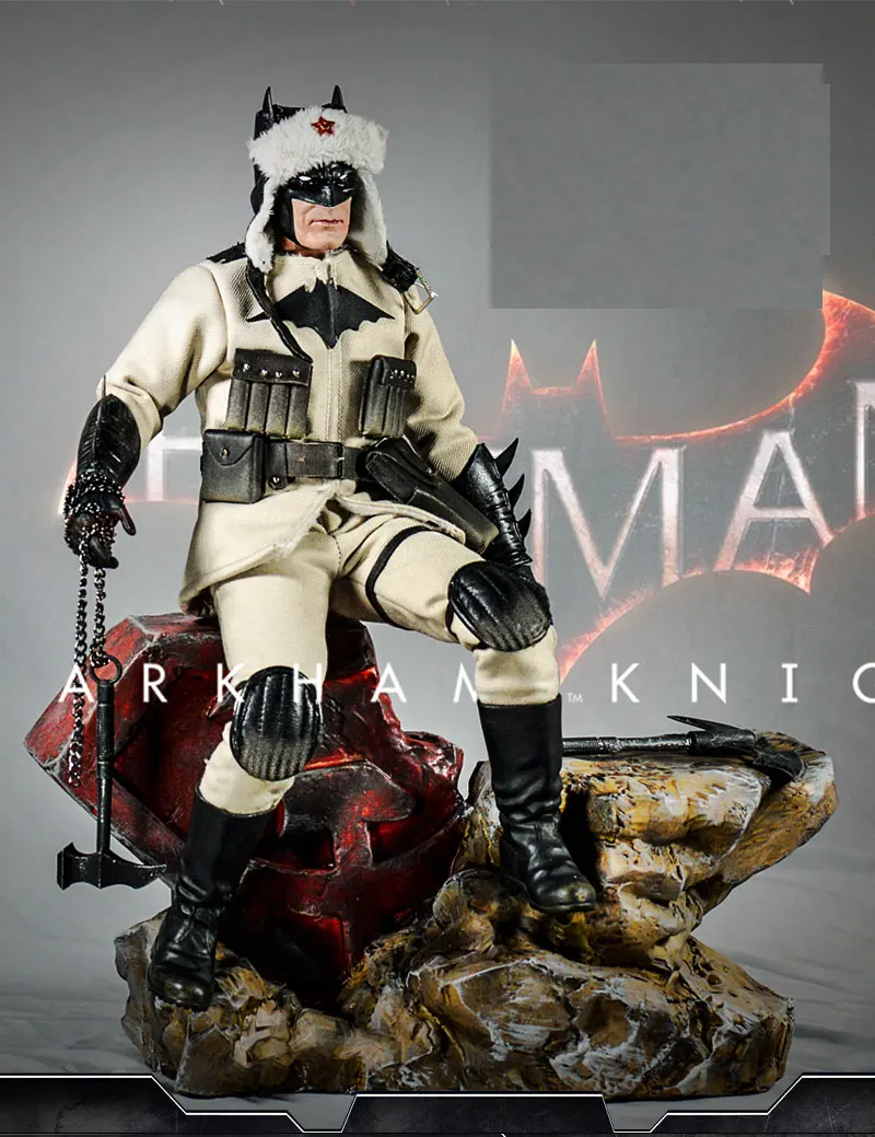 

1/6 Scale BATMAN Red Son Action Figure Full Set Soviet Hero with Head Sculpt Body Russian Coat Military Boots Model Toy
