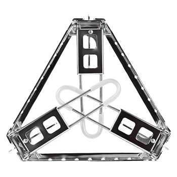 

ABZB-Stainless Steel Pot Rack Portable Folding Grill Shelf High Temperature Camping Stove Bracket