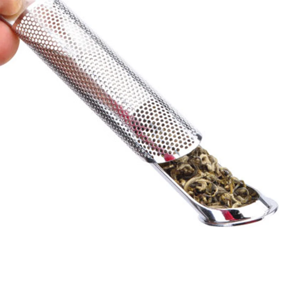 

Stainless Steel Tea Infuser Compact Pipe design Tea Strainer with Hook Reusable Steeper Tea Bag Fine Mesh Tea Filter Teaware