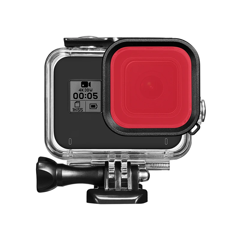 45 м водонепроницаемый корпус чехол с фильтром для дайвинга для GoPro Hero 8 черная камера защита под водой аксессуары