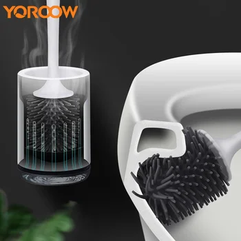 

White Bathroom Accessories Creative Toilet Brush Holder Wc Toilet Brush Wall Mounted Hangend Wc Sink Tap Cherry Home GSH00DH 3