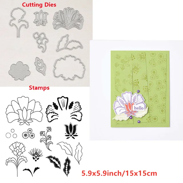 Cooking Tools Flowers  Trees Stars Cats Sending Hugs Transparent Clear Stamps And Dies for DIY Scrapbooking Craft Cards 2021 New 17