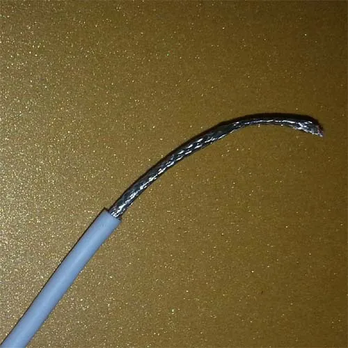flexível, macio, trançado, categoria, OD, 2.4mm, 30awg