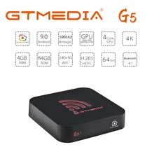 Smart TV BOX GTmedia G5 Android 9.0 Box Quad Core 4GB RAM 64GB 2.4G&5G WIFI 4K HD BT OTA Media Google Play Set Top Box PK H96MAX