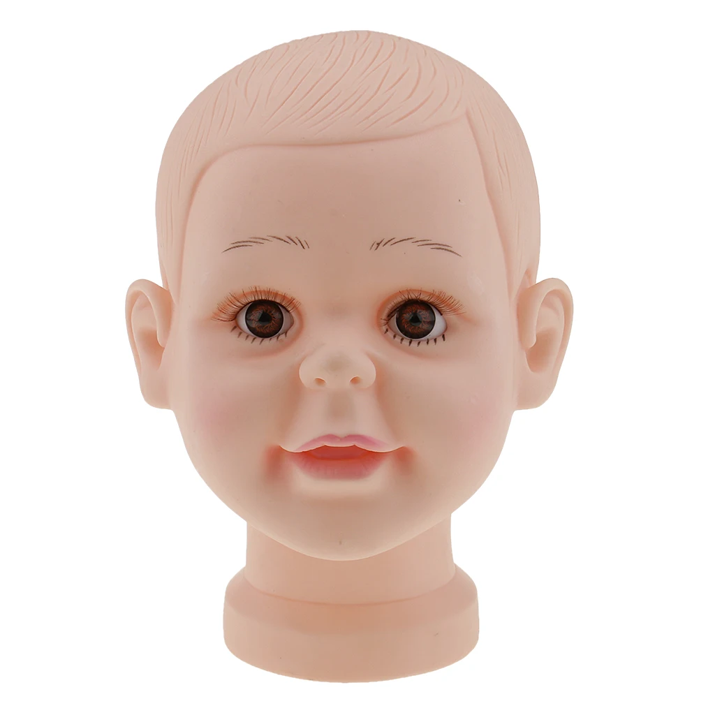 Child Mannequin Head Baby Bannequin Manikin Head Show Model for Wig Display Show Stand Model Mannequin