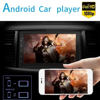 

7 Inch 2Din Bluetooth 1024x600 Touch Screen QUAD Core Android Car Radio Stereo MP5 Multimedia Player with GPS + Mirror Link