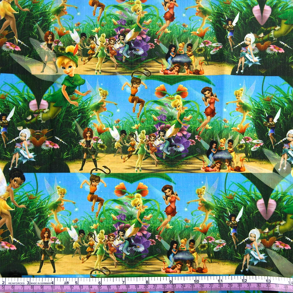 Новинка, 50*140 см, животные, полиэстер, хлопок, ткань для ткани, детские постельные принадлежности, домашний текстиль для шитья куклы тильда, c389 - Цвет: 1052962001