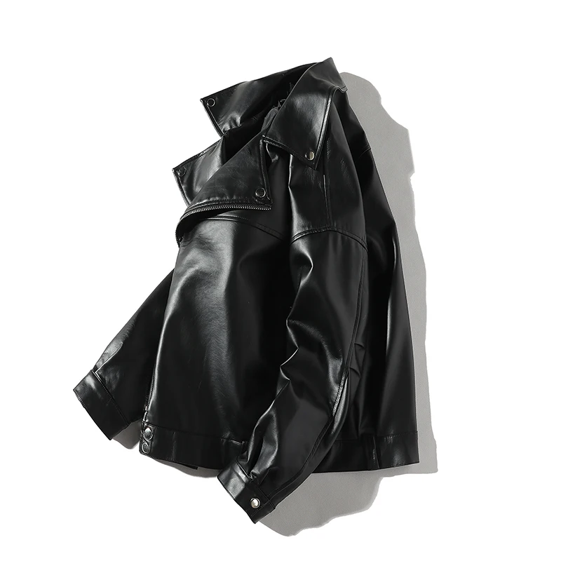 Модные мужские кожаные куртки Slim Fit Chaqueta Marron Hombre Свободное пальто кожаные мужские куртки Мотоциклетные Куртки мужские Deri Ceket