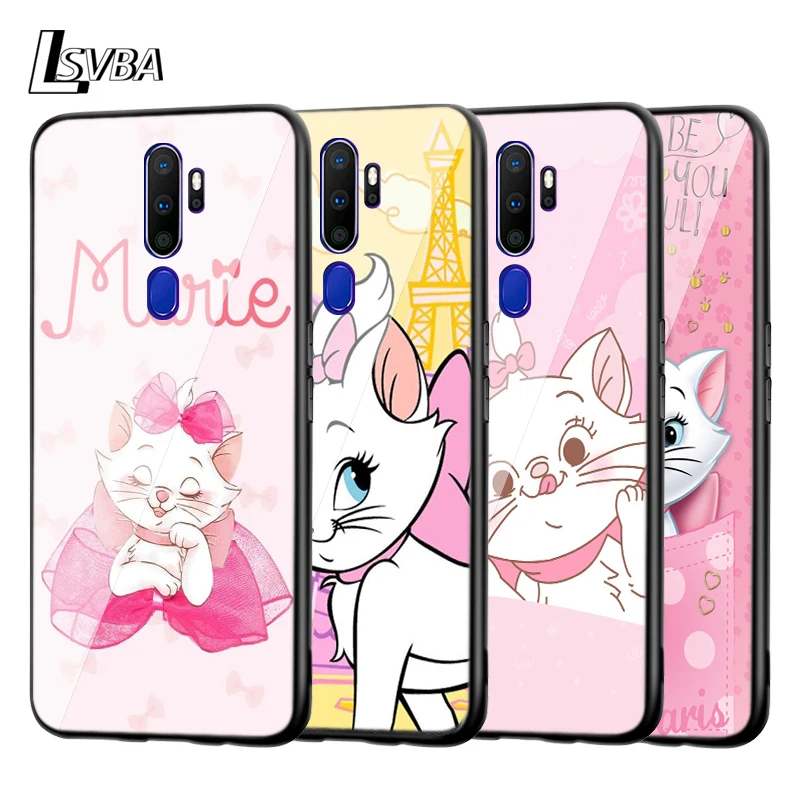 

Silicone Soft Cover Cartoon Pink Marie Cat For OPPO A31 A5 A9 2020 F5 F7 F9 F11 Pro A7 2018 R9S R15 R17 K3 K5 Phone Case