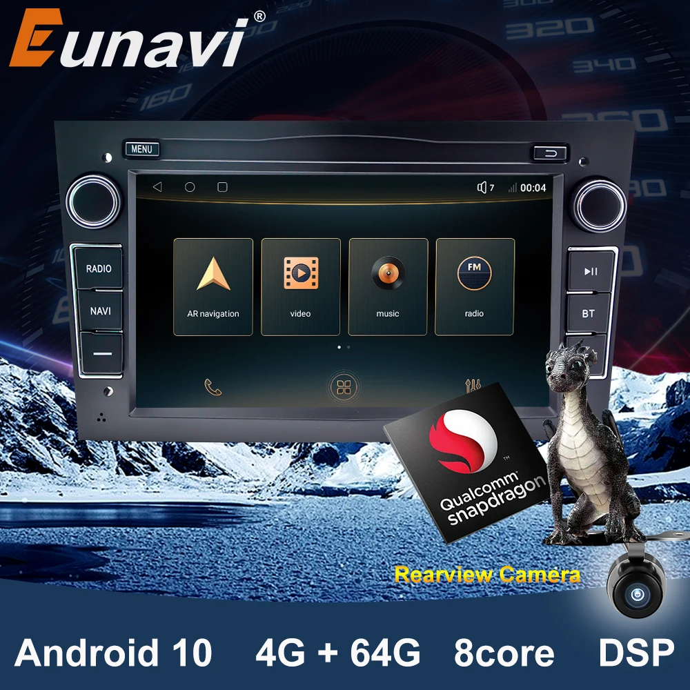 Eunavi Plus For Opel Vauxhall Astra H G J Vectra Antara Zafira Corsa Vivaro Meriva Veda 2 Din Android10 Car Radios GPS Multimed