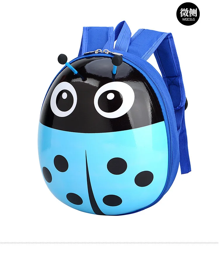 Kids Beetle-Pattern School Bag Child Backpack Hardshell Animal Cartoon Knapsack
