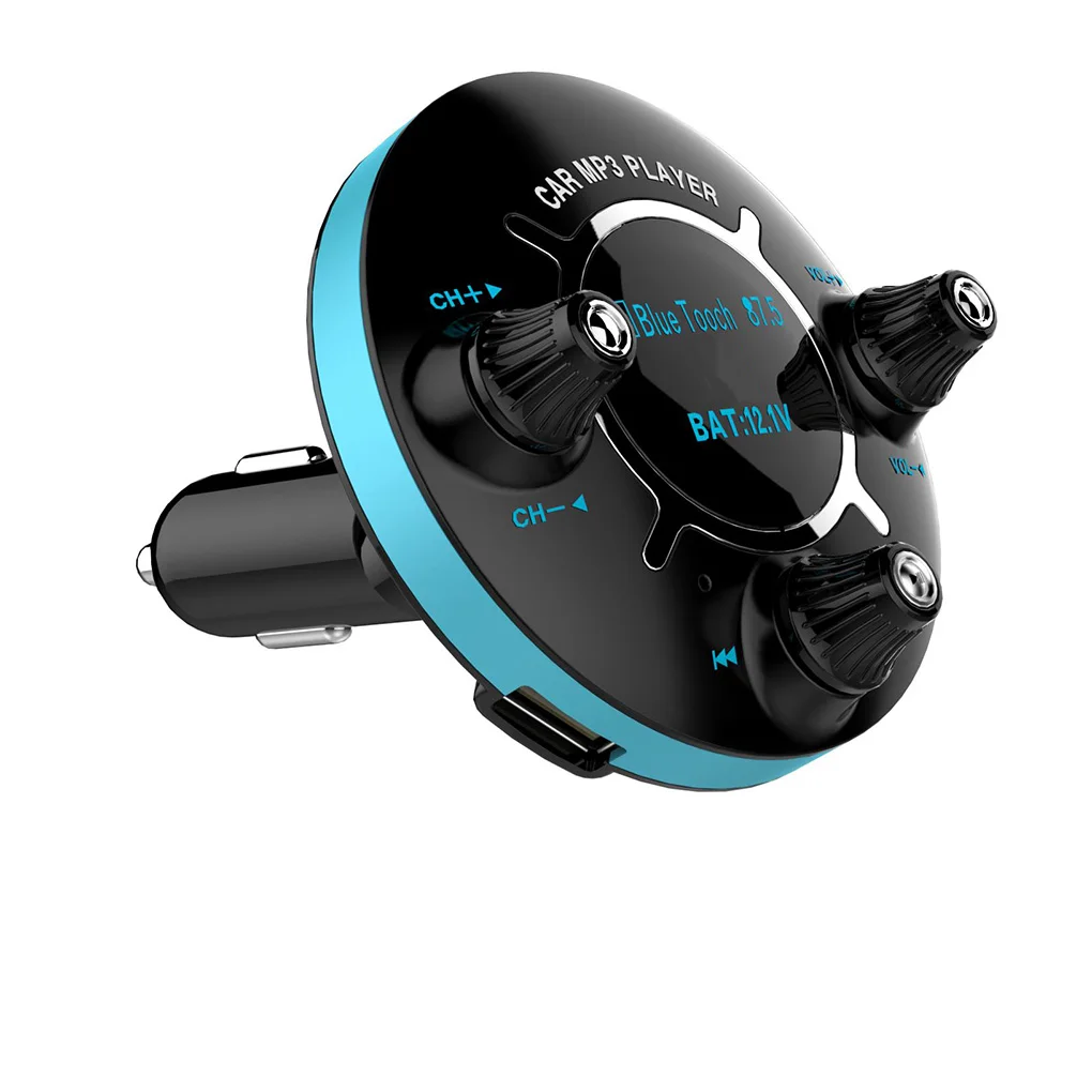 Bluetooth FM передатчик Handsfree автомобильный комплект 1,3 дюймов ЖК-дисплей TF карта/U диск MP3-плеер двойной USB зарядное устройство