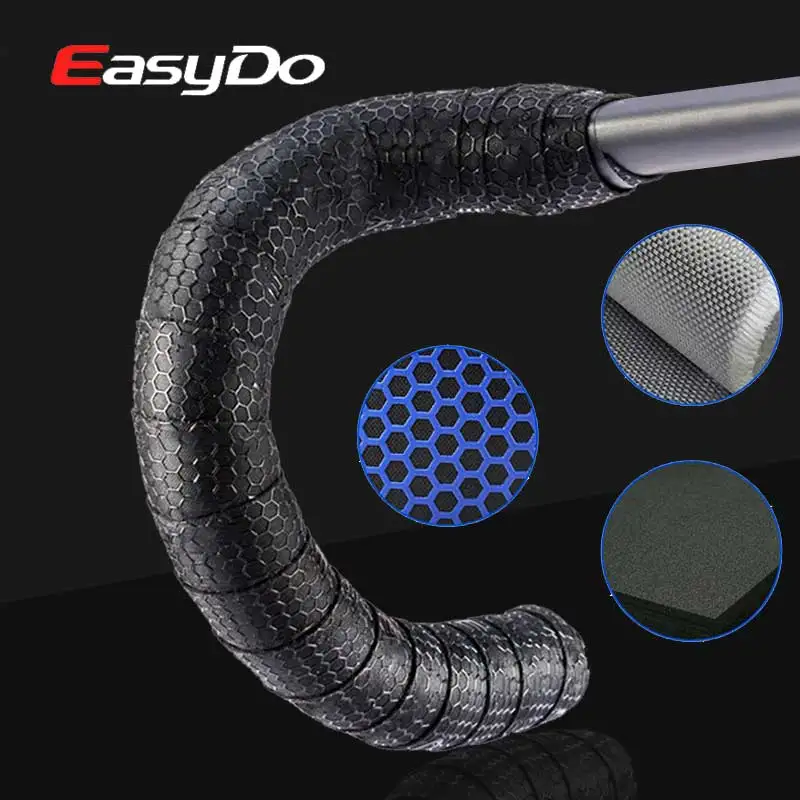 1 пара EasyDo дорожный велосипед силиконовый руль износостойкая противоскользящая трехмерная Дышащая MTB лента для руля велосипеда