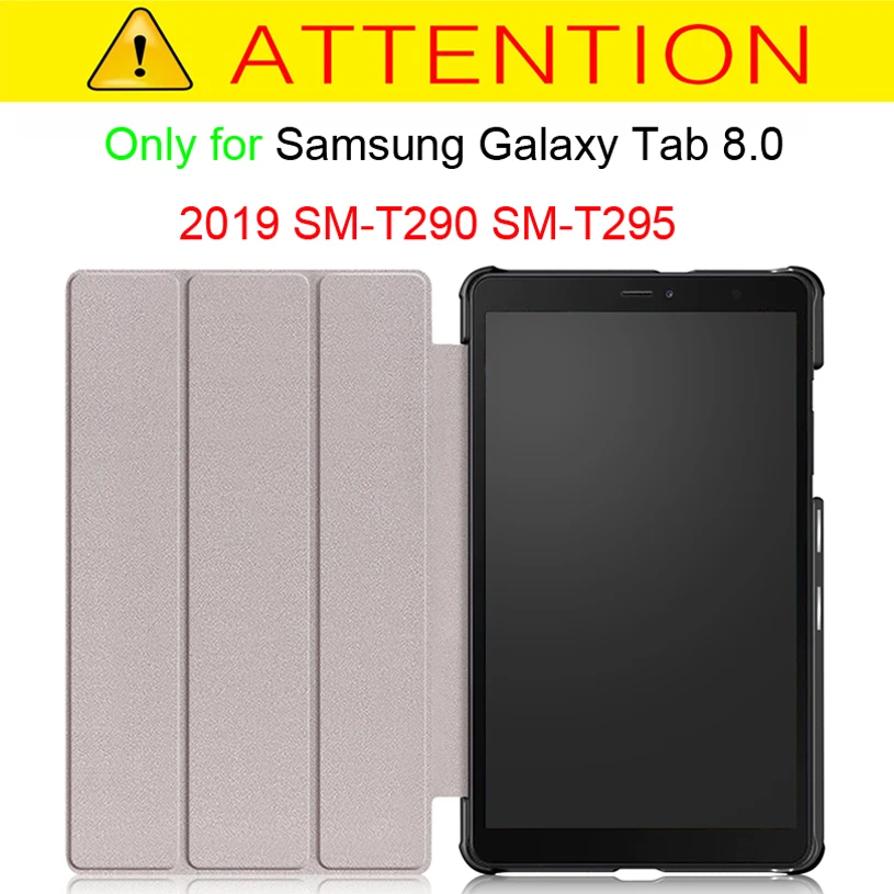 Тонкий чехол для Samsung Galaxy Tab A 8,0 SM-T290 SM-T295 8 дюймов PU кожаный чехол-подставка для Galaxy Tab A 8,0
