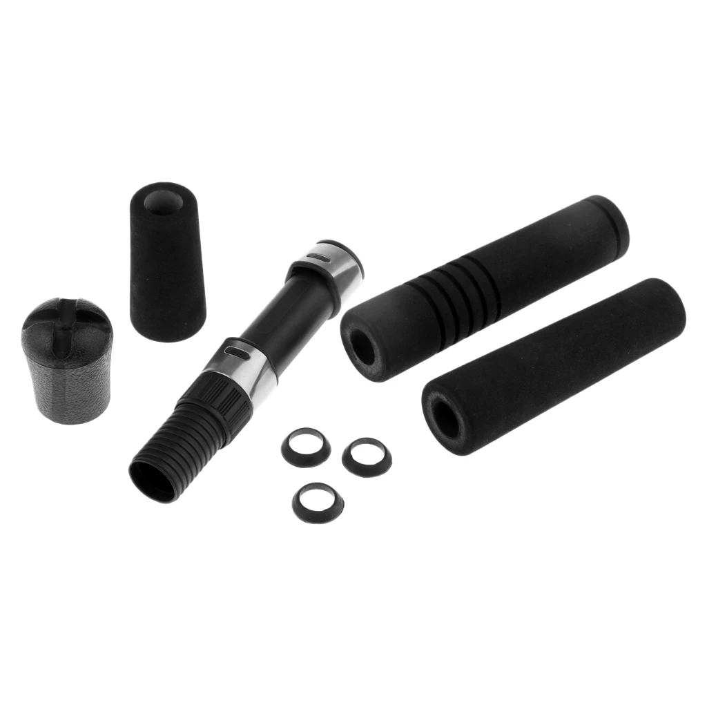 Высокая плотность Черный EVA спиннинг ручка для рыболовной удочки Сплит рукоятка