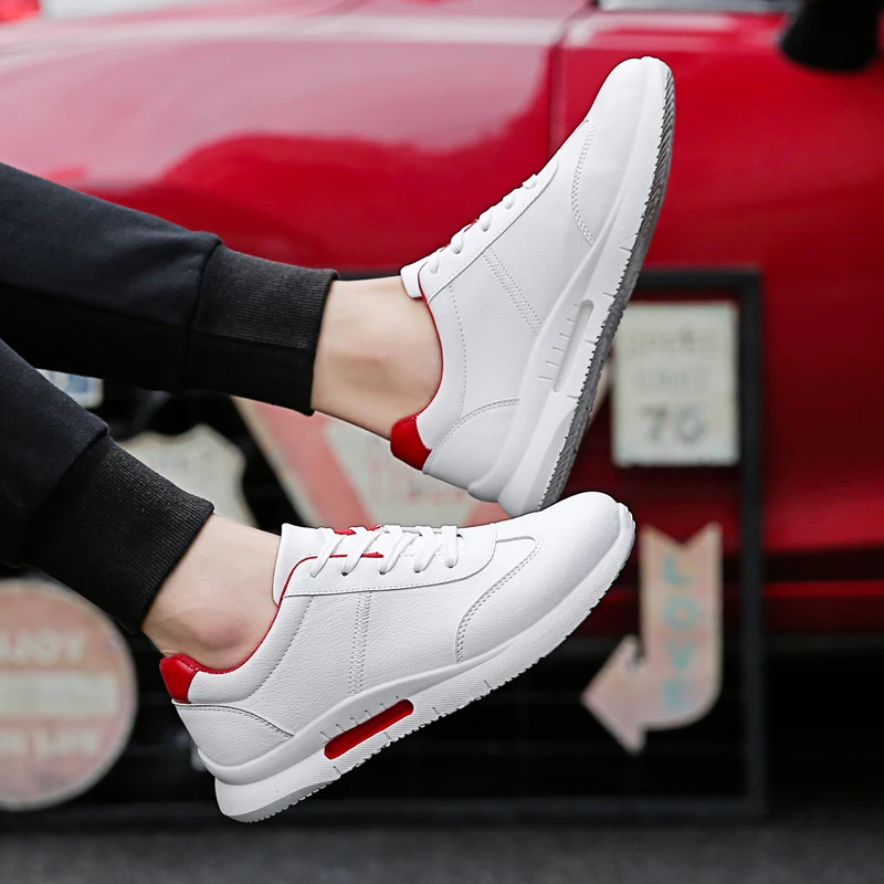 Zapatillas hombre Deportiva теннисные туфли для мужчин Tenis Бланкос осенние мужские кроссовки спортивные дизайнеры спортивная обувь для мужчин - Цвет: Красный