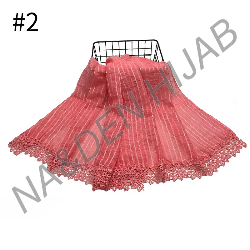 Classical Retro Print Scarf Pearls Lace Women Autumn Paris Yarn Shawl Wrap Soft Voile Scarf Ladies Long Scarves Stoles Hijab